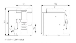 Schaerer Coffee Club Maße